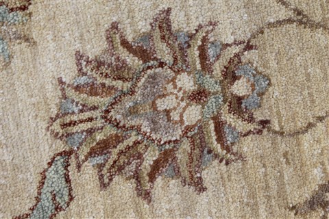 Chobi Beige Round Hand Knotted 710 X 711 Area Rug 250-26266 Image 6