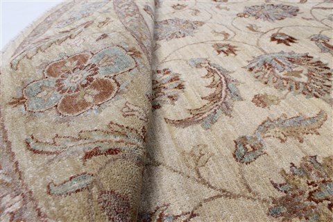 Chobi Beige Round Hand Knotted 710 X 711 Area Rug 250-26266 Image 8