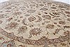 Chobi Beige Round Hand Knotted 710 X 711  Area Rug 250-26266 Thumb 2