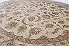 Chobi Beige Round Hand Knotted 710 X 711 Area Rug 250-26266 Thumb 2