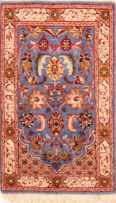 Tabriz Blue Hand Knotted 19 X 211 Area Rug 253-26267 Image 0