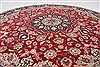 Tabriz Purple Round Hand Knotted 69 X 69  Area Rug 250-26268 Thumb 2