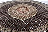 Tabriz Brown Round Hand Knotted 67 X 67  Area Rug 250-26269 Thumb 2