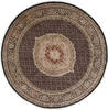 Tabriz Brown Round Hand Knotted 67 X 67  Area Rug 250-26269 Thumb 0