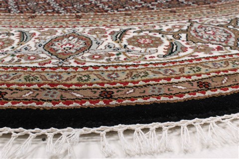 Mahi Beige Round Hand Knotted 69 X 69 Area Rug 250-26271 Image 5