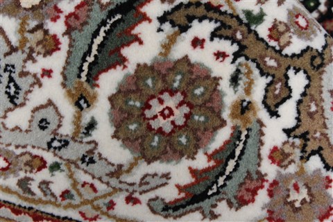 Mahi Beige Round Hand Knotted 69 X 69 Area Rug 250-26271 Image 6