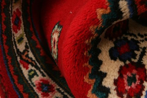 Tabriz Red Hand Knotted 110 X 27 Area Rug 100-26274 Image 1