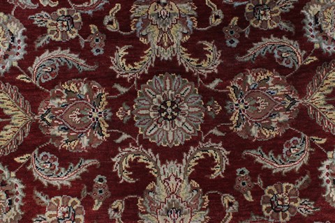 Kashan Beige Round Hand Knotted 610 X 610 Area Rug 250-26277 Image 6