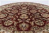 Kashan Beige Round Hand Knotted 610 X 610  Area Rug 250-26277 Thumb 4