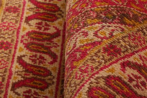 Tabriz Red Hand Knotted 111 X 210 Area Rug 100-26279 Image 3