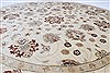 Pishavar Beige Round Hand Knotted 80 X 80  Area Rug 250-26280 Thumb 2