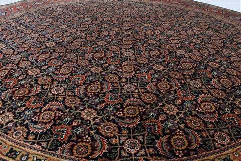 Herati Beige Round Hand Knotted 80 X 80 Area Rug 250-26281 Image 2