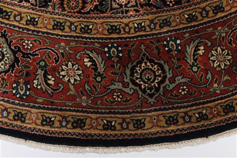 Herati Beige Round Hand Knotted 80 X 80 Area Rug 250-26281 Image 3