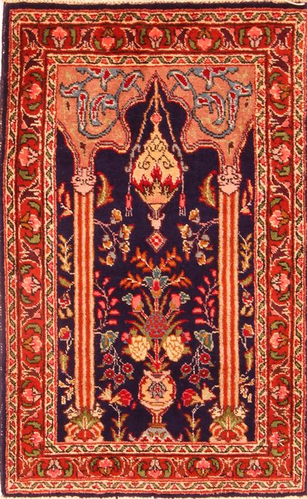 Tabriz Red Hand Knotted 110 X 211 Area Rug 253-26285 Image 0