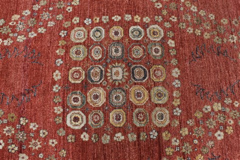 Modern Beige Round Hand Knotted 82 X 82 Area Rug 250-26286 Image 3