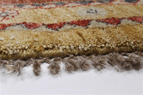 Modern Beige Round Hand Knotted 82 X 82 Area Rug 250-26286 Image 4