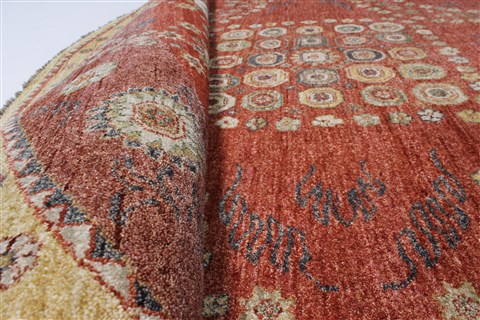 Modern Beige Round Hand Knotted 82 X 82 Area Rug 250-26286 Image 8