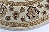 Chobi Beige Round Hand Knotted 80 X 80  Area Rug 250-26288 Thumb 3