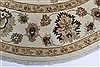 Chobi Beige Round Hand Knotted 80 X 80 Area Rug 250-26288 Thumb 3