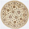 Chobi Beige Round Hand Knotted 80 X 80  Area Rug 250-26288 Thumb 0