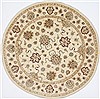 Chobi Beige Round Hand Knotted 80 X 80 Area Rug 250-26288 Thumb 0