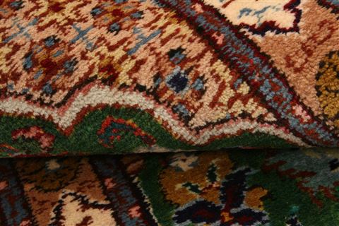 Tabriz Green Hand Knotted 19 X 32 Area Rug 100-26289 Image 3