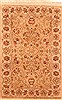 Kashan Beige Hand Knotted 111 X 210  Area Rug 253-26290 Thumb 0