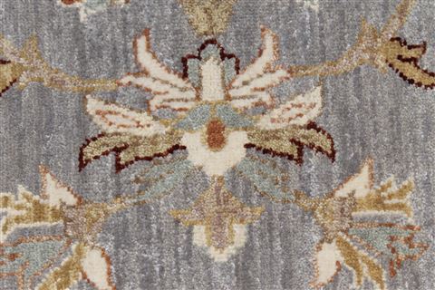 Chobi Beige Round Hand Knotted 80 X 81 Area Rug 250-26291 Image 6