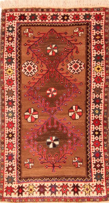Yalameh Brown Square Hand Knotted 28 X 211  Area Rug 253-26292 Image 0