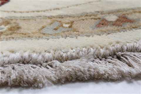 Ziegler Beige Round Hand Knotted 80 X 81 Area Rug 250-26293 Image 5