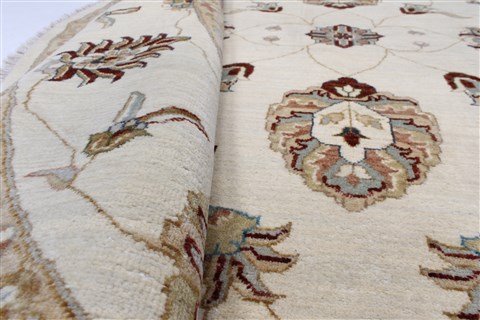 Ziegler Beige Round Hand Knotted 80 X 81 Area Rug 250-26293 Image 9