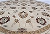 Ziegler Beige Round Hand Knotted 80 X 81  Area Rug 250-26293 Thumb 2