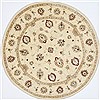 Ziegler Beige Round Hand Knotted 80 X 81 Area Rug 250-26293 Thumb 0