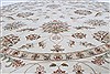 Chobi Beige Round Hand Knotted 81 X 82 Area Rug 250-26295 Thumb 3