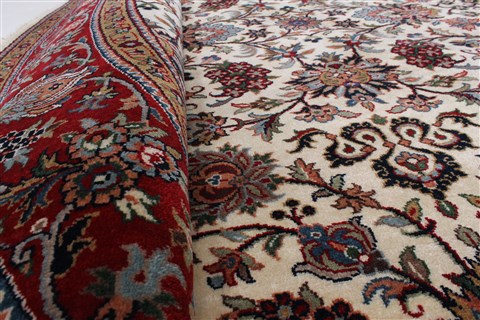 Tabriz Beige Round Hand Knotted 80 X 80 Area Rug 250-26297 Image 9