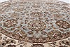 Herati Beige Round Hand Knotted 80 X 81  Area Rug 250-26299 Thumb 3