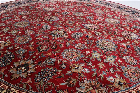 Kashmar Beige Round Hand Knotted 711 X 711 Area Rug 250-26300 Image 4