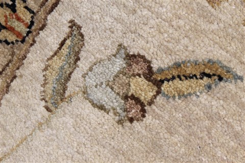 Chobi Beige Round Hand Knotted 81 X 82 Area Rug 250-26301 Image 7