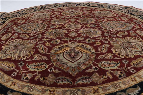 Kashmar Beige Round Hand Knotted 710 X 710 Area Rug 250-26323 Image 2