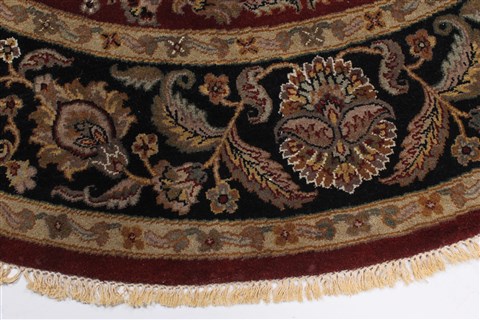 Kashmar Beige Round Hand Knotted 710 X 710 Area Rug 250-26323 Image 3