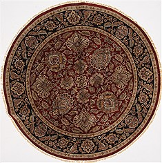 Indian Kashmar Beige Round 7 to 8 ft Wool Carpet 26323