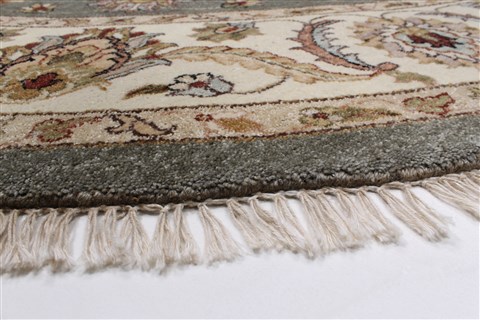 Kashan Beige Round Hand Knotted 80 X 80 Area Rug 250-26324 Image 7