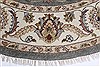 Kashan Beige Round Hand Knotted 80 X 80  Area Rug 250-26324 Thumb 5