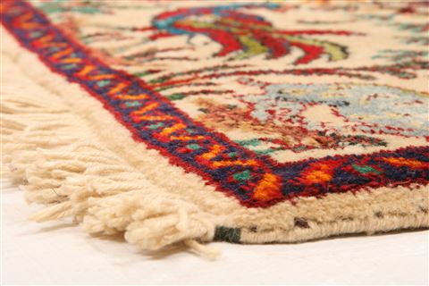 Tabriz Beige Square Hand Knotted 18 X 24 Area Rug 253-26325 Image 1