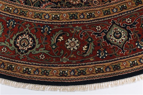 Herati Beige Round Hand Knotted 80 X 80 Area Rug 250-26326 Image 5