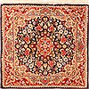 Kerman Multicolor Square Hand Knotted 18 X 18  Area Rug 100-26328 Thumb 0