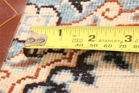 Nain White Hand Knotted 13 X 23 Area Rug 253-26331 Image 5