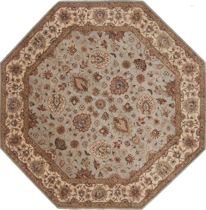 Jaipur Blue Octagon Hand Knotted 82 X 82 Area Rug 250-26332 Image 0