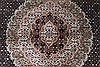 Tabriz Brown Round Hand Knotted 85 X 85  Area Rug 250-26333 Thumb 4