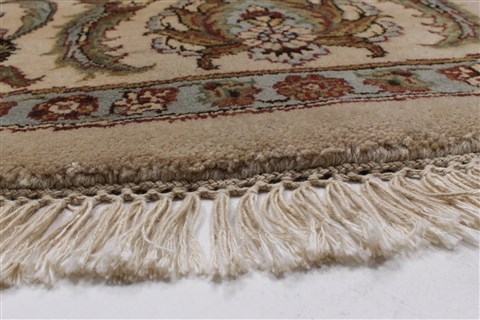 Kashmar Beige Round Hand Knotted 710 X 711 Area Rug 250-26335 Image 6